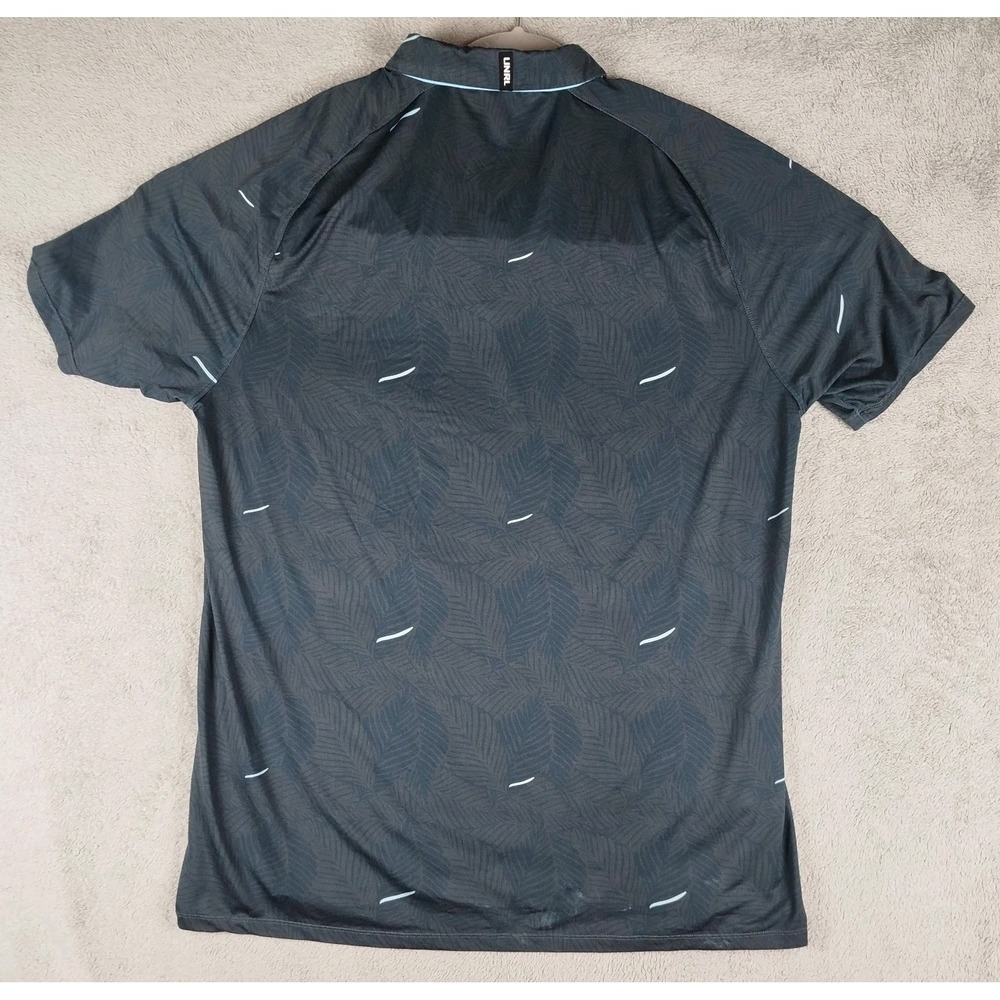 UNRL x Barstool Performance Golf Blue Navy Polo Shirt AOP Athletic Fit Mens L - Picture 2 of 11